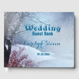 Winter Wonderland Wedding Guest Book