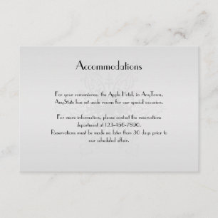 Winter Wonderland Wedding Insert