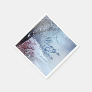 Winter Wonderland Wedding Paper Napkin