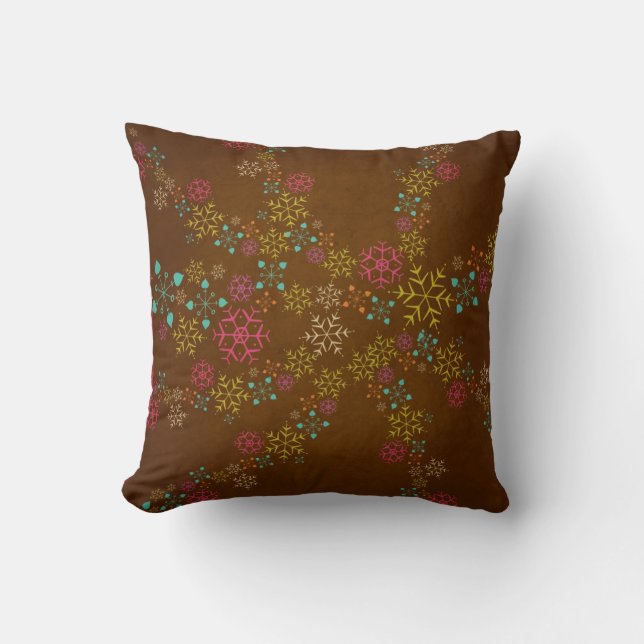 Winter Wonderland White Deer Holiday Pillow (Front)