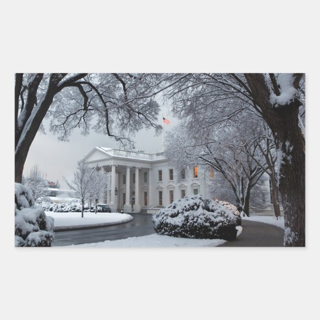 Winter Wonderland White House Sticker (Front)