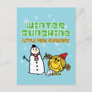 Winter Wonderland with Little Miss Sunshine Postcard