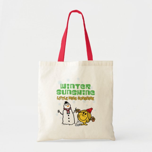 Winter Wonderland with Little Miss Sunshine Tote Bag (Front)