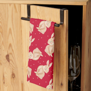 Winter Wonderland Woodland Animals Christmas Kitchen Towel