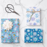 Winter Wonderland Wrapping Paper Sheet<br><div class="desc">A Winter Wonderland Wrapping Paper Sheet Set Of Snowflakes and Snowman For Those Holiday Gifts</div>