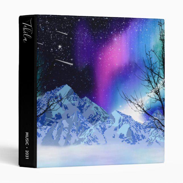 Winter Wonderlights 3 Ring Binder (Front/Spine)