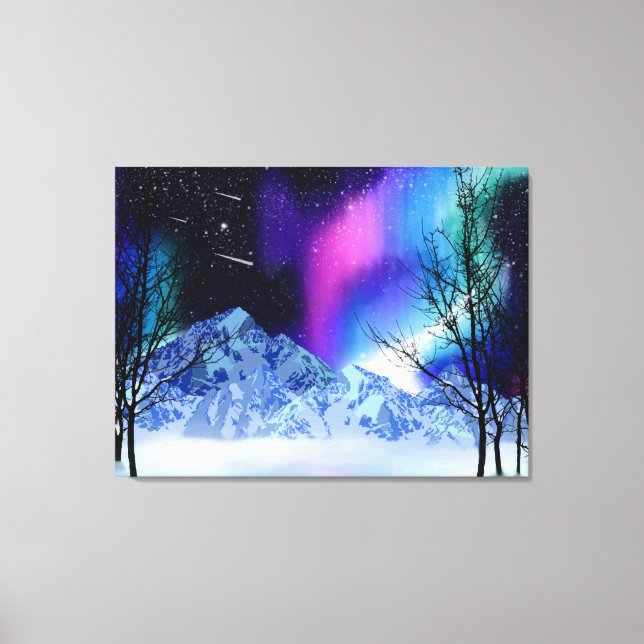 Winter Wonderlights Canvas Print (Front)