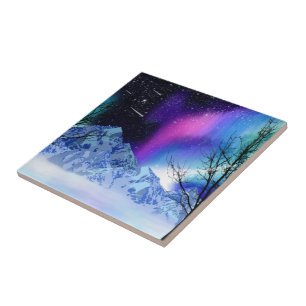 Winter Wonderlights Ceramic Tile