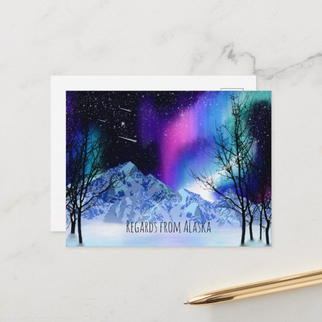Winter Wonderlights Postcard (Front/Back In Situ)