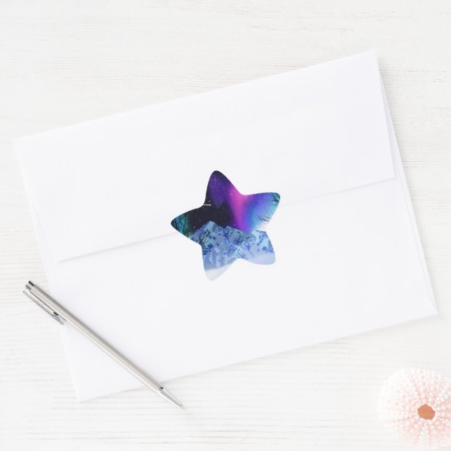 Winter Wonderlights Star Sticker (Envelope)