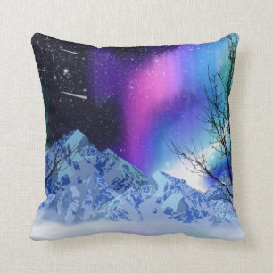 Winter Wonderlights Throw Pillow