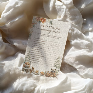 Winter Woodland Animals Who Knows Mommy Best Game