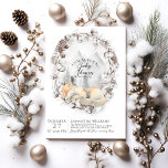 Winter Woodland Baby Shower Invitation<br><div class="desc">Baby it's cold outside Winter Wood Baby Shower</div>