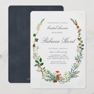 Winter Woodland Bridal Shower Invitation