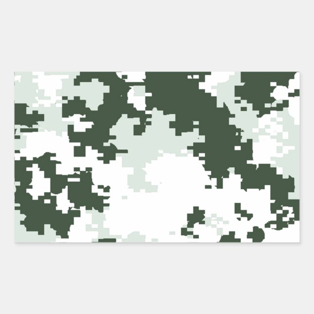 Winter Woodland Camo Sticker (Front)