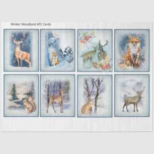 Winter Woodland Emphemera Series Design 11 Tissue Paper