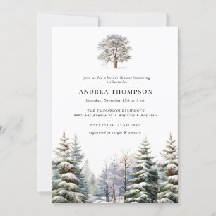 Winter Woodland   Forest Invitations