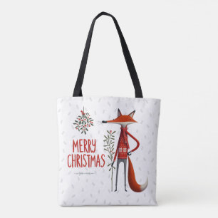 Winter Woodland Fox Tote Bag