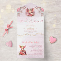 Winter Woodland Girl Baby Shower