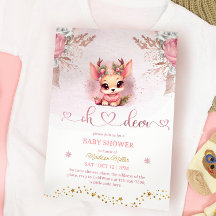 Winter Woodland Girl Baby Shower