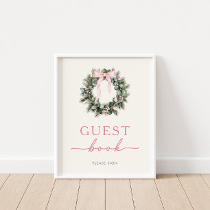 Winter Woodland Guest Book Sign