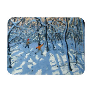 Winter woodland near Newhaven Derbyshire Magnet