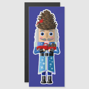 Winter Woodland Nutcracker with Little Red Truck