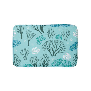 Winter Woodland: Vintage Seamless Bath Mat