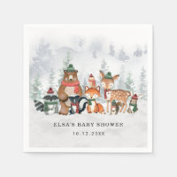 Winter Woodland Wonderland Forest Baby Animals