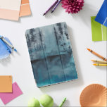Winter Woods iPad Pro Cover<br><div class="desc">Winter Woods I by Chariklia Zarris. Features dark trees in deep blue hues in a watercolor-like style.</div>