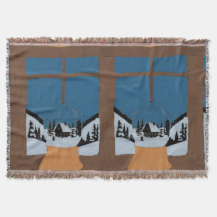 Winter Woven Cover - Snow Globe Throw Blanket