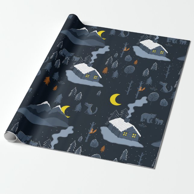 Winter Wrapping paper (Unrolled)