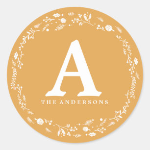 Winter Wreath Foliage CHEERS Christmas Sticker