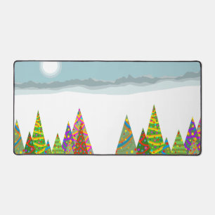 Winter & xmas landscape desk mat