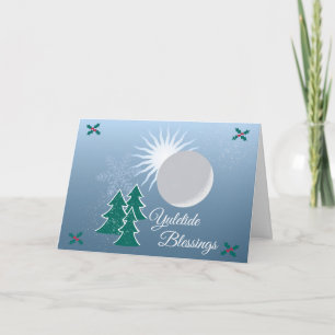 Winter Yuletide Seasons Greeting Card