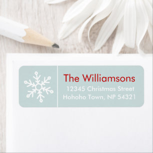 Winterberries Snowflake Coordinate on Icy Blue