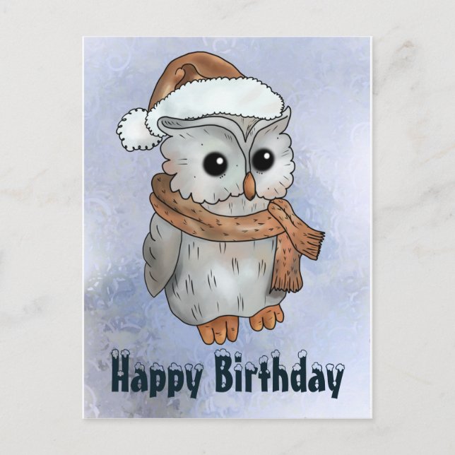 Wintereule Postcard (Front)