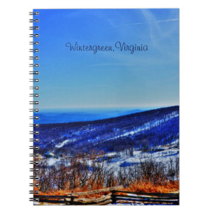 Wintergreen Virginia Mountain Ski Resort in Winter Notebook