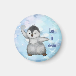Winterpinguin  magnet