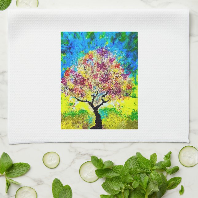 Winter's Approach Tea Towel (Folded)