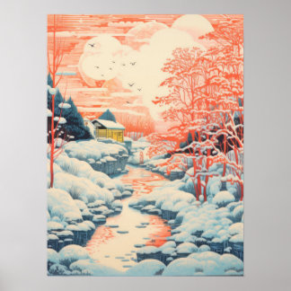 Winter's Embrace: A Serene Landscape Poster