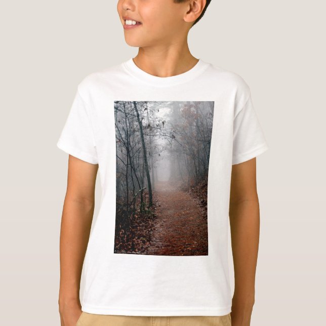 Winters Fog - No End in Sight on the Trail Gifts T-Shirt (Front)
