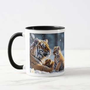 "Winter's Gentle Tiger Guardians" Mug