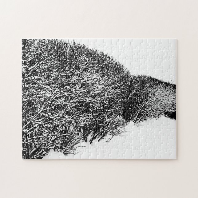 winter's hedge jigsaw puzzle (Horizontal)