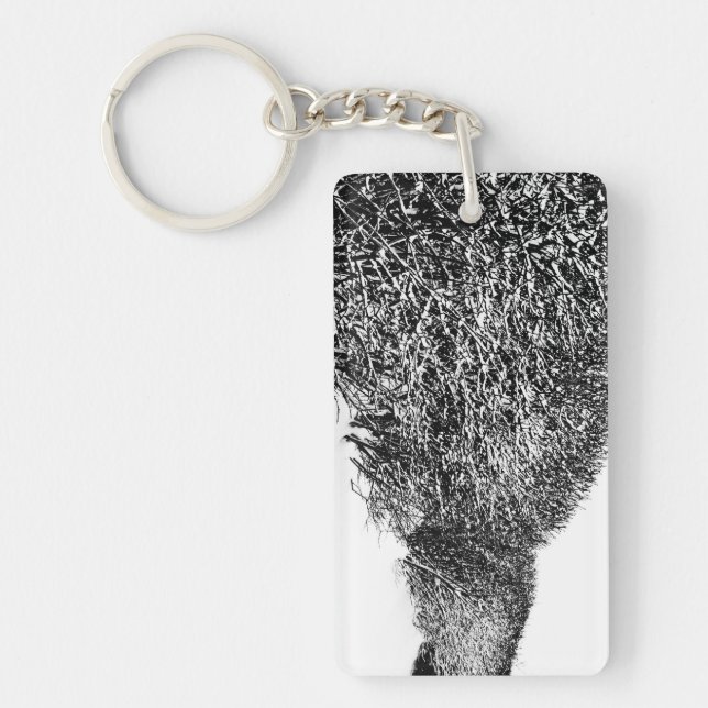winter's hedge keychain (Front)