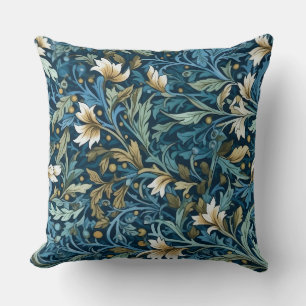 Winter's Morris Garden Botanical Throw Pillow