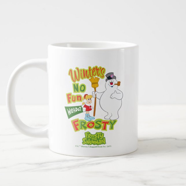 Winter's No Fun Without Frosty the Snowman™ Large Coffee Mug (Left)