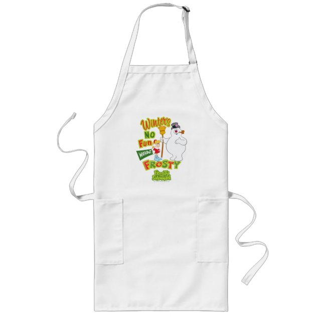 Winter's No Fun Without Frosty the Snowman™ Long Apron (Front)