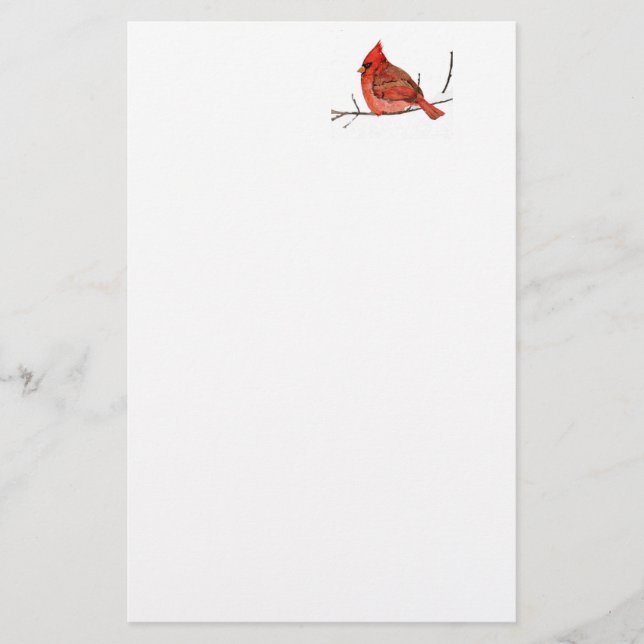 Winter's Red Stationery (Front)