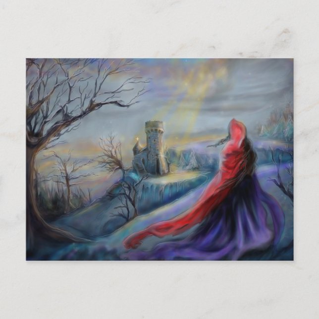 Winter's Refuge 5.6"x4.25" (landscape) Postcard (Front)
